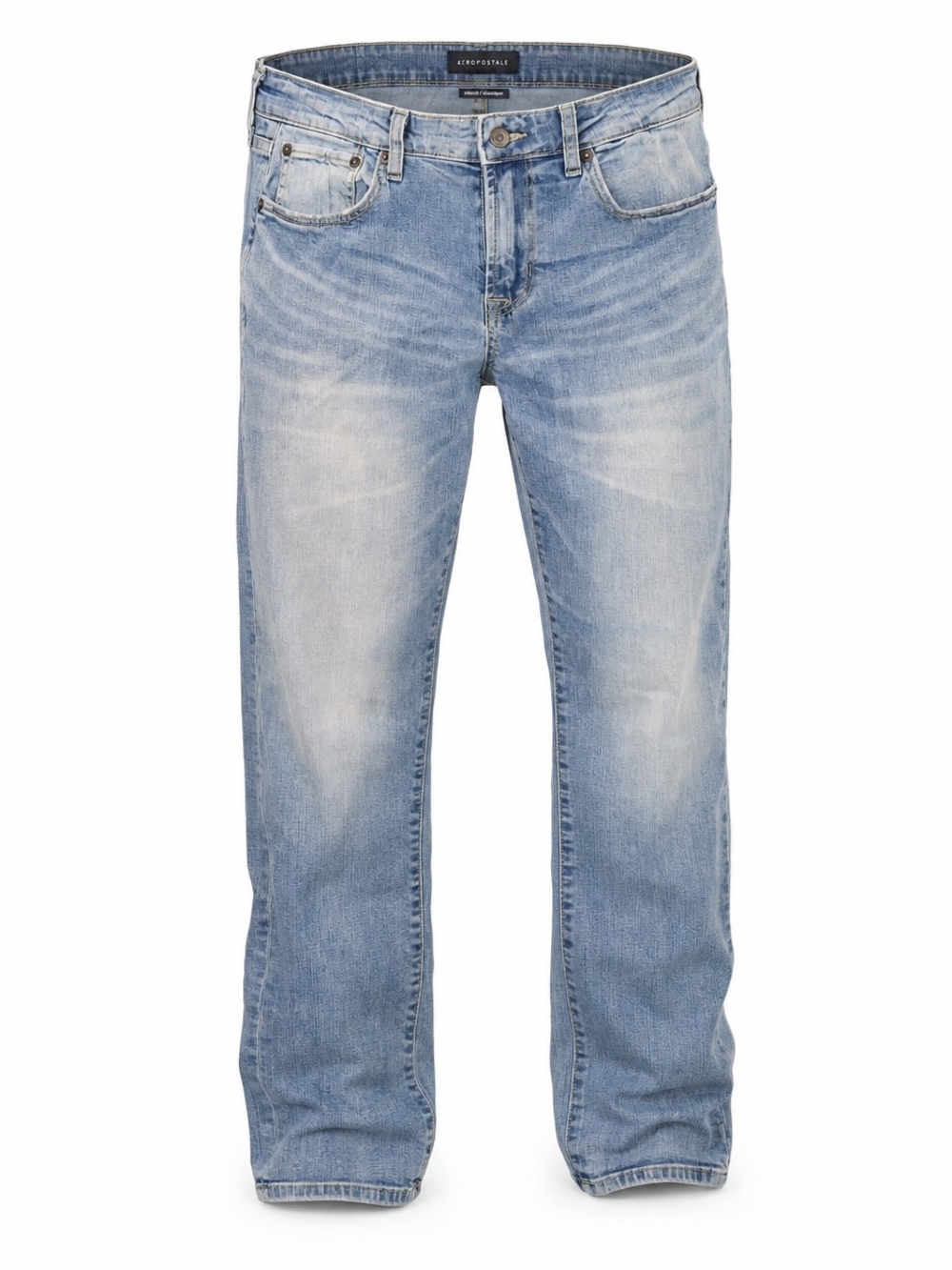 Aeropostale Slim Straight Jeans Light Wash Distressed Men's Size 29x30